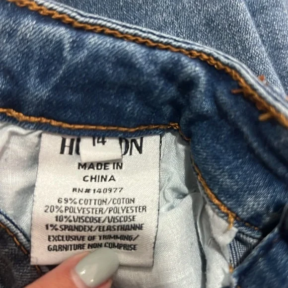 Hudson Jeans Girls Women’s Blue Distressed Skinny Stretchy Comfy Slim Vintage - Picture 13 of 14